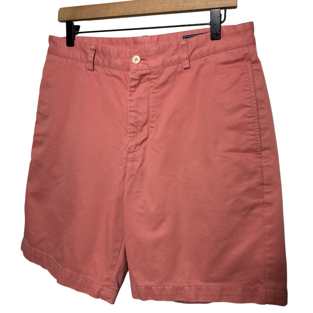 Vineyard Vines Club Shorts Coral Men's Size 32‎ Waist 8.5 Inseam Nautical Preppy
